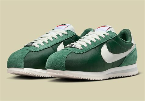 nike cortez shoes green